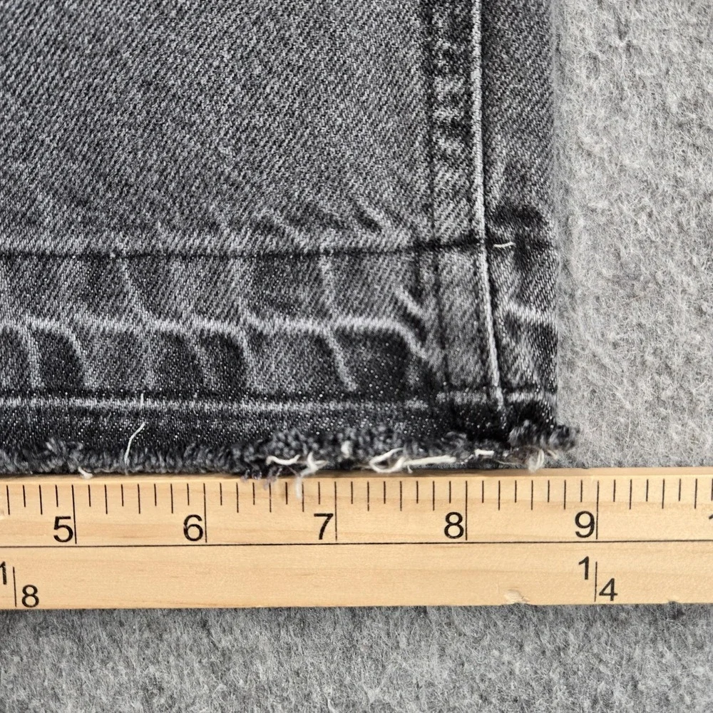 BoohooMAN Jeans Mens 37x34 (tag 36L) Gray Charcoal Wash Straight Leg Denim